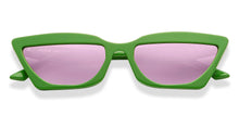 Load image into Gallery viewer, Green Cat Eye Full Rim Unisex Sunglasses by John Jacobs-213150
