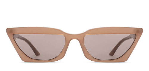 Brown Cat Eye Full Rim Unisex Sunglasses by John Jacobs-213151