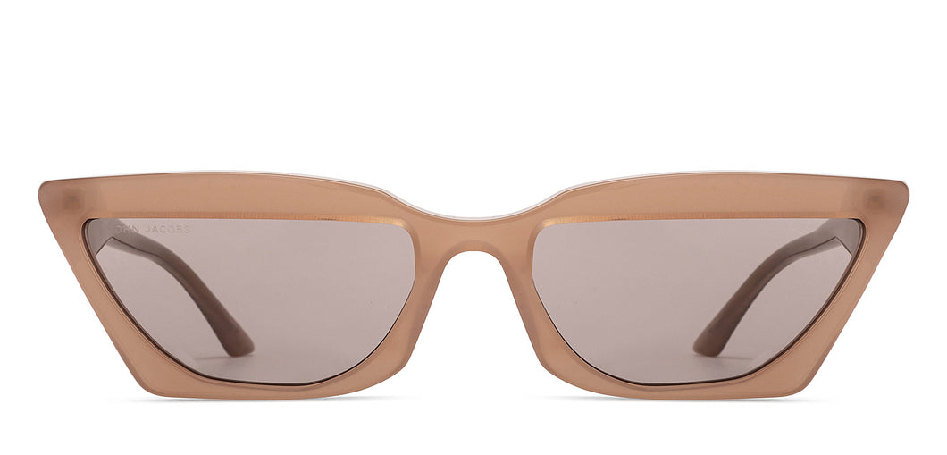 Brown Cat Eye Full Rim Unisex Sunglasses by John Jacobs-213151