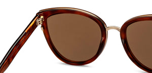 Tortoise Cat Eye Full Rim Women Sunglasses by John Jacobs-213504