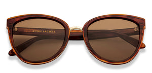 Tortoise Cat Eye Full Rim Women Sunglasses by John Jacobs-213504