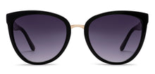 Load image into Gallery viewer, Black Cat Eye Full Rim Women Sunglasses by John Jacobs-213505