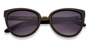 Black Cat Eye Full Rim Women Sunglasses by John Jacobs-213505