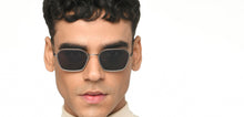 Load image into Gallery viewer, Gunmetal Square Full Rim Unisex Sunglasses by John Jacobs-215332