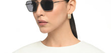 Load image into Gallery viewer, Gunmetal Square Full Rim Unisex Sunglasses by John Jacobs-215332