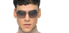 Load image into Gallery viewer, Black Aviator Full Rim Unisex Sunglasses by John Jacobs-215336