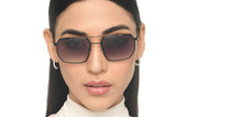 Load image into Gallery viewer, Black Aviator Full Rim Unisex Sunglasses by John Jacobs-215336