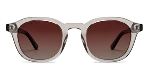 Grey Round Full Rim Unisex Sunglasses by John Jacobs-215343