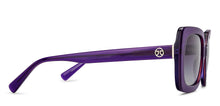 Load image into Gallery viewer, Purple Rectangle Full Rim Unisex Sunglasses by John Jacobs-215347