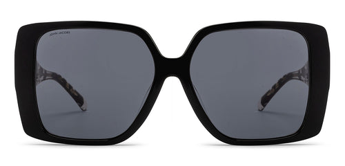Black Square Full Rim Women Sunglasses by John Jacobs-216829