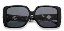 Load image into Gallery viewer, Black Square Full Rim Women Sunglasses by John Jacobs-216829