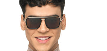 Load image into Gallery viewer, Tortoise Square Full Rim Unisex Sunglasses by John Jacobs-217132