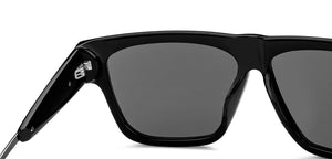 Black Square Full Rim Unisex Sunglasses by John Jacobs-217133