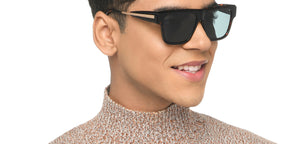 Tortoise Square Full Rim Unisex Sunglasses by John Jacobs-217134