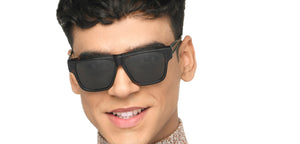 Tortoise Square Full Rim Unisex Sunglasses by John Jacobs-217134