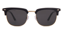 Load image into Gallery viewer, Black Clubmaster Full Rim Unisex Sunglasses by John Jacobs-217767