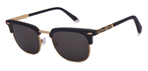 Black Clubmaster Full Rim Unisex Sunglasses by John Jacobs-217767