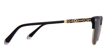 Load image into Gallery viewer, Black Clubmaster Full Rim Unisex Sunglasses by John Jacobs-217767
