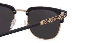 Black Clubmaster Full Rim Unisex Sunglasses by John Jacobs-217767