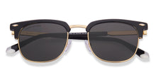 Load image into Gallery viewer, Black Clubmaster Full Rim Unisex Sunglasses by John Jacobs-217767