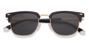 Black Clubmaster Full Rim Unisex Sunglasses by John Jacobs-217767
