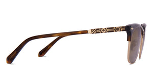 Gold Clubmaster Full Rim Unisex Sunglasses by John Jacobs-217769