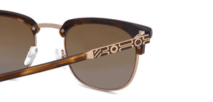 Gold Clubmaster Full Rim Unisex Sunglasses by John Jacobs-217769