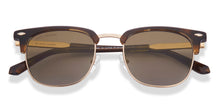 Load image into Gallery viewer, Gold Clubmaster Full Rim Unisex Sunglasses by John Jacobs-217769