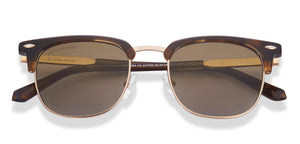 Gold Clubmaster Full Rim Unisex Sunglasses by John Jacobs-217769