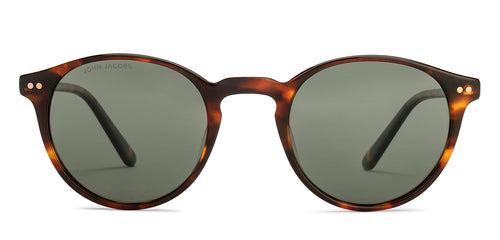 Tortoise Round Full Rim Unisex Sunglasses by John Jacobs-220521