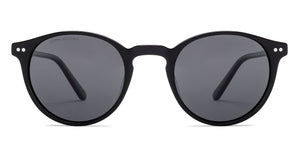 Black Round Full Rim Unisex Sunglasses by John Jacobs-220522