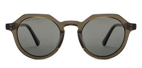 Transparent Round Full Rim Unisex Sunglasses by John Jacobs-220525
