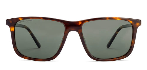 Tortoise Rectangle Full Rim Unisex Sunglasses by John Jacobs-220526