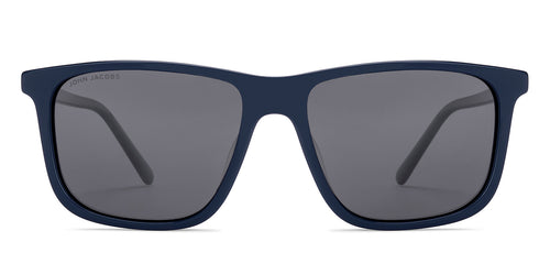 Blue Rectangle Full Rim Unisex Sunglasses by John Jacobs-220527