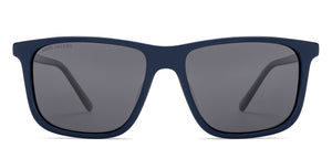 Blue Rectangle Full Rim Unisex Sunglasses by John Jacobs-220527