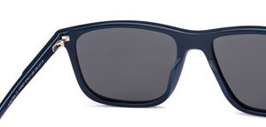 Blue Rectangle Full Rim Unisex Sunglasses by John Jacobs-220527