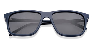 Blue Rectangle Full Rim Unisex Sunglasses by John Jacobs-220527