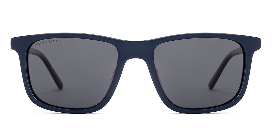 Blue Wayfarer Full Rim Unisex Sunglasses by John Jacobs-226548