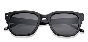 Black Square Full Rim Unisex Sunglasses by John Jacobs-220528