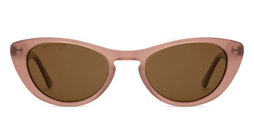 Milky Brown Cat Eye Full Rim Women Sunglasses by John Jacobs-226549