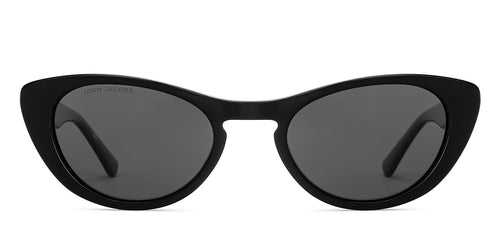 Black Cat Eye Full Rim Women Sunglasses by John Jacobs-226550
