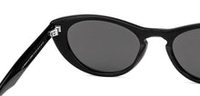 Load image into Gallery viewer, Black Cat Eye Full Rim Women Sunglasses by John Jacobs-226550