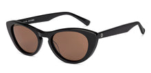Load image into Gallery viewer, Black Cat Eye Full Rim Women Sunglasses by John Jacobs-229406
