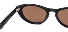 Load image into Gallery viewer, Black Cat Eye Full Rim Women Sunglasses by John Jacobs-229406