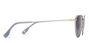 Silver Cat Eye Full Rim Women Sunglasses by John Jacobs-222527