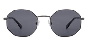 Gunmetal Geometric Full Rim Unisex Sunglasses by John Jacobs-222548