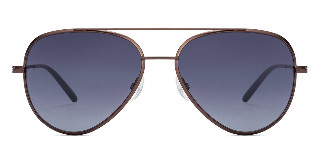 Brown Aviator Full Rim Men Sunglasses by John Jacobs-222779