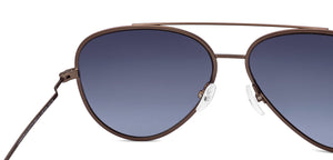 Brown Aviator Full Rim Men Sunglasses by John Jacobs-222779