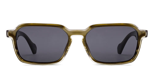 Green Rectangle Full Rim Unisex Sunglasses by John Jacobs-222927