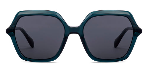 Green Geometric Full Rim Unisex Sunglasses by John Jacobs-225421